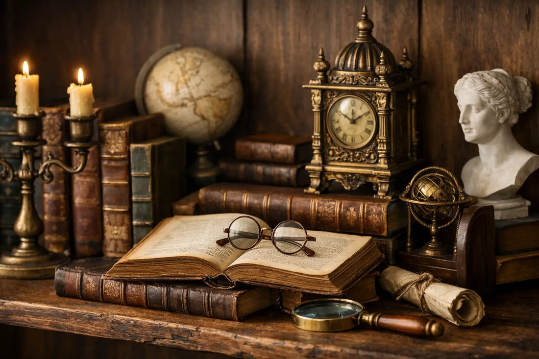 Hoe style je een historische boekenplank goed?