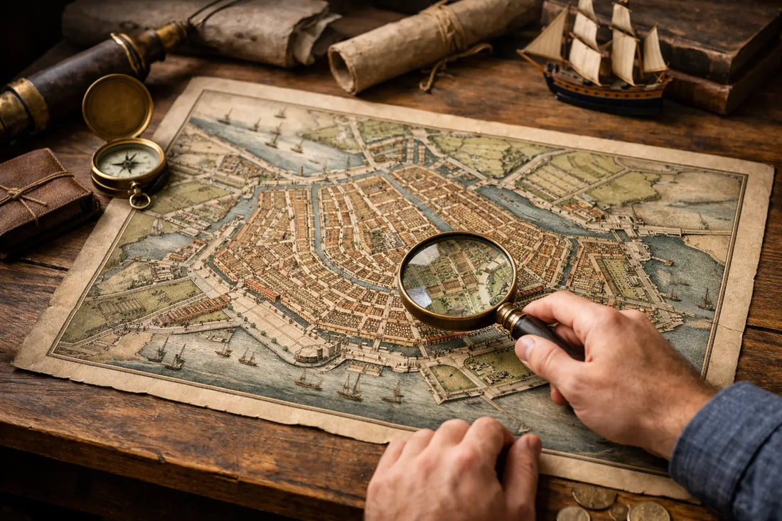 Oude stadskaart Amsterdam kopen: waar let je op?