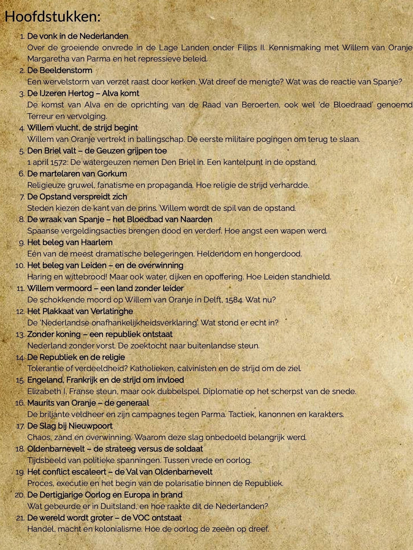 De Tachtig Jarige Oorlog - het begin van Nederland