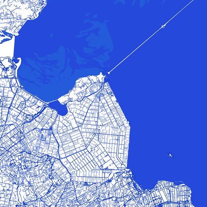 Nederland Waterkaart – Digitale download in ultrahoge resolutie