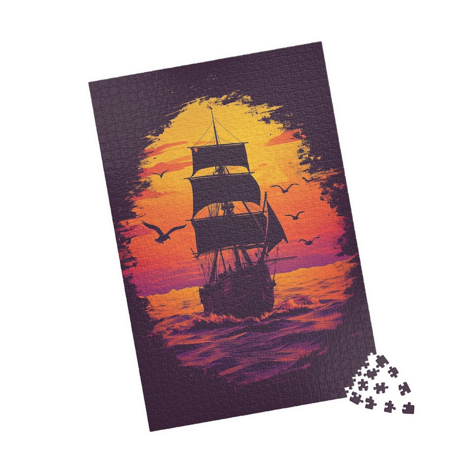 VOC bij Zonsondergang - Legpuzzel - Puzzle