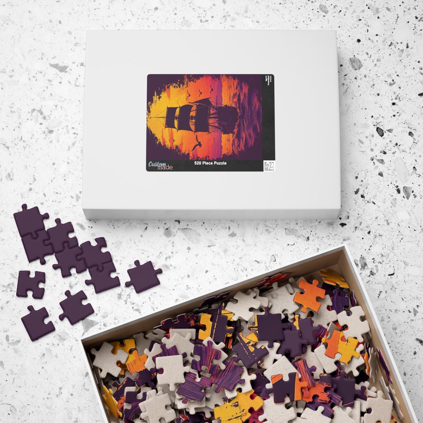 VOC bij Zonsondergang - Legpuzzel - Puzzle